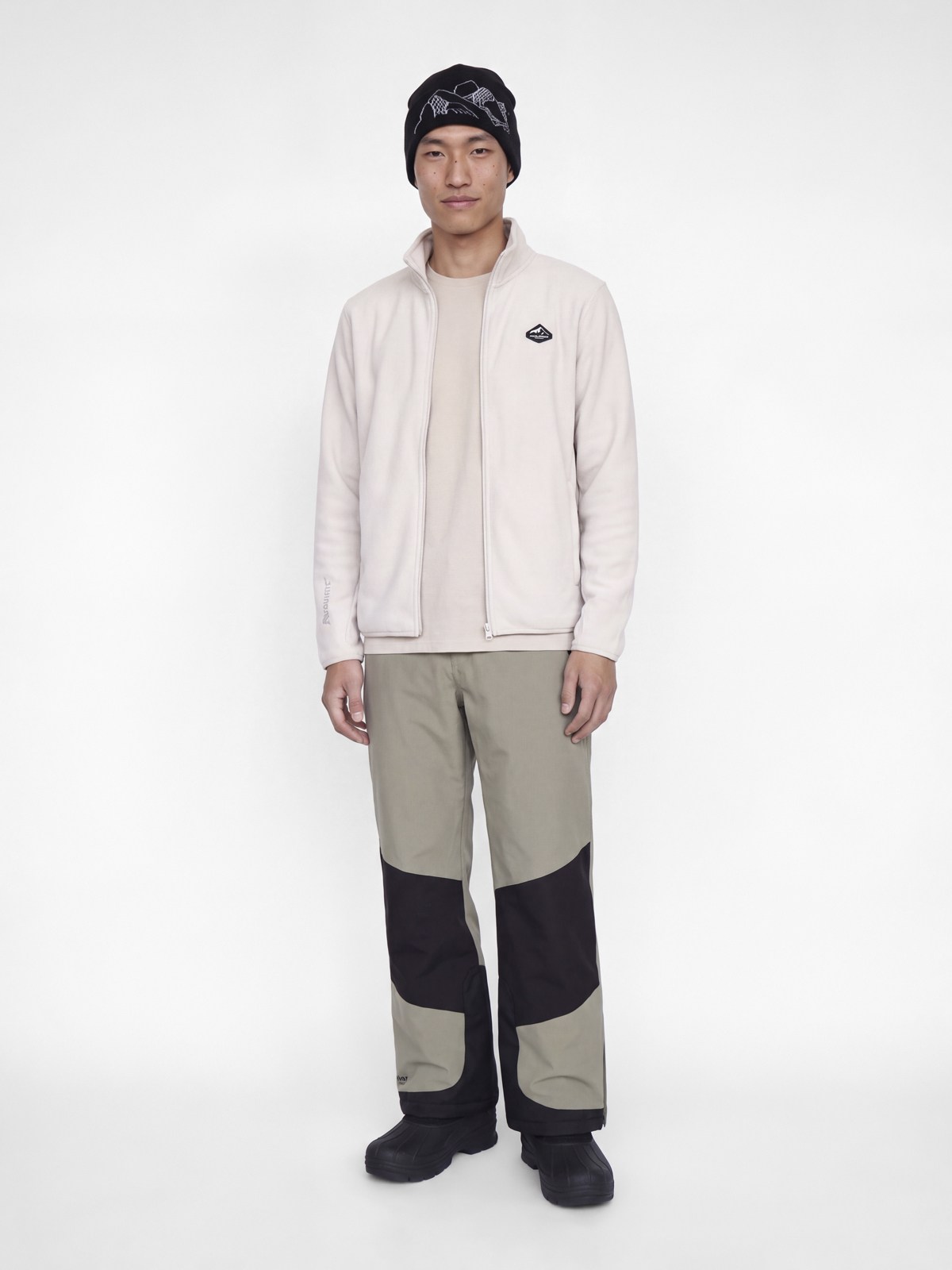JJSTIGNES HIGH NECK FULL ZIP Moonbeam