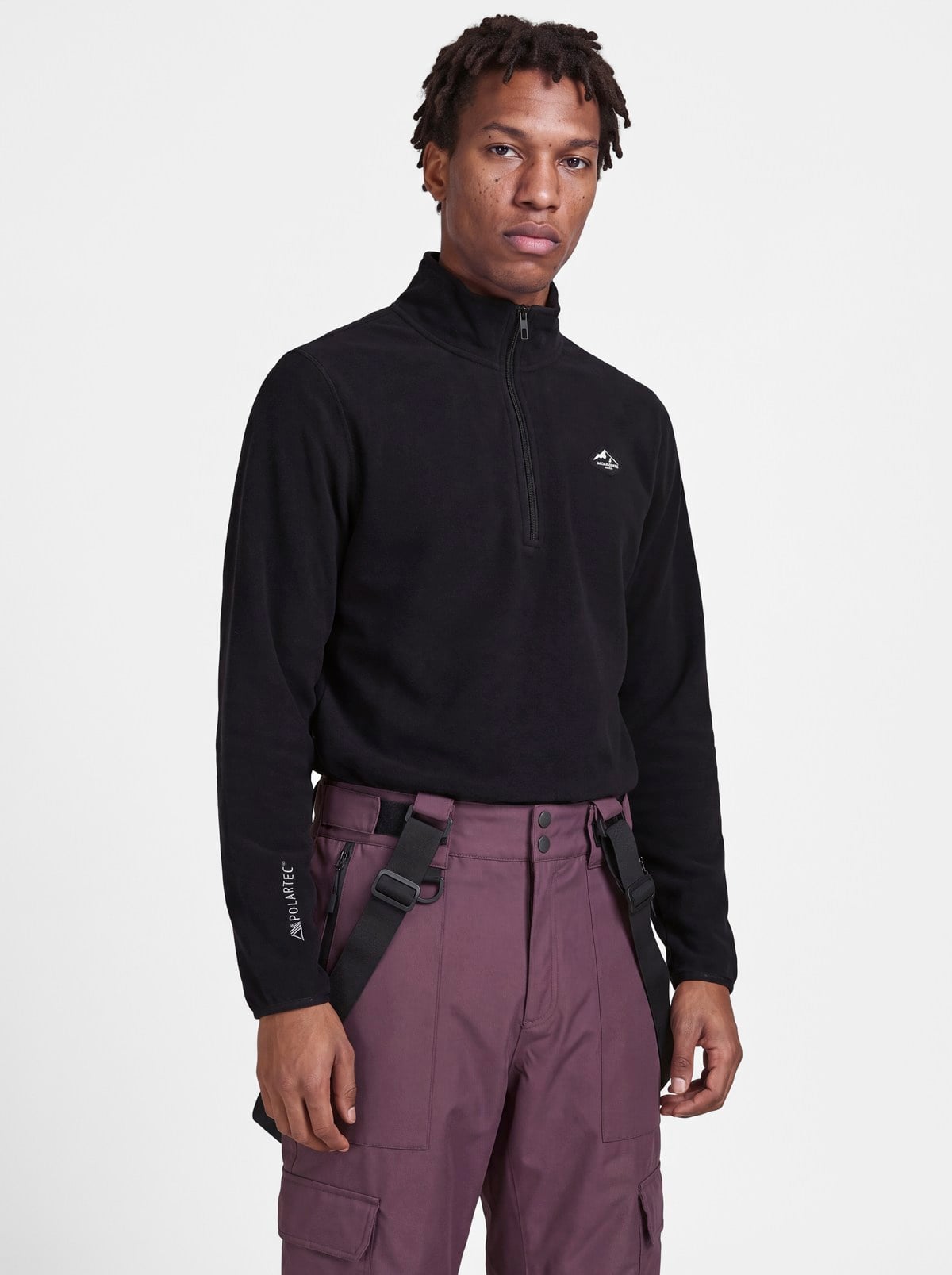JJSTIGNES HIGH NECK HALF ZIP Black