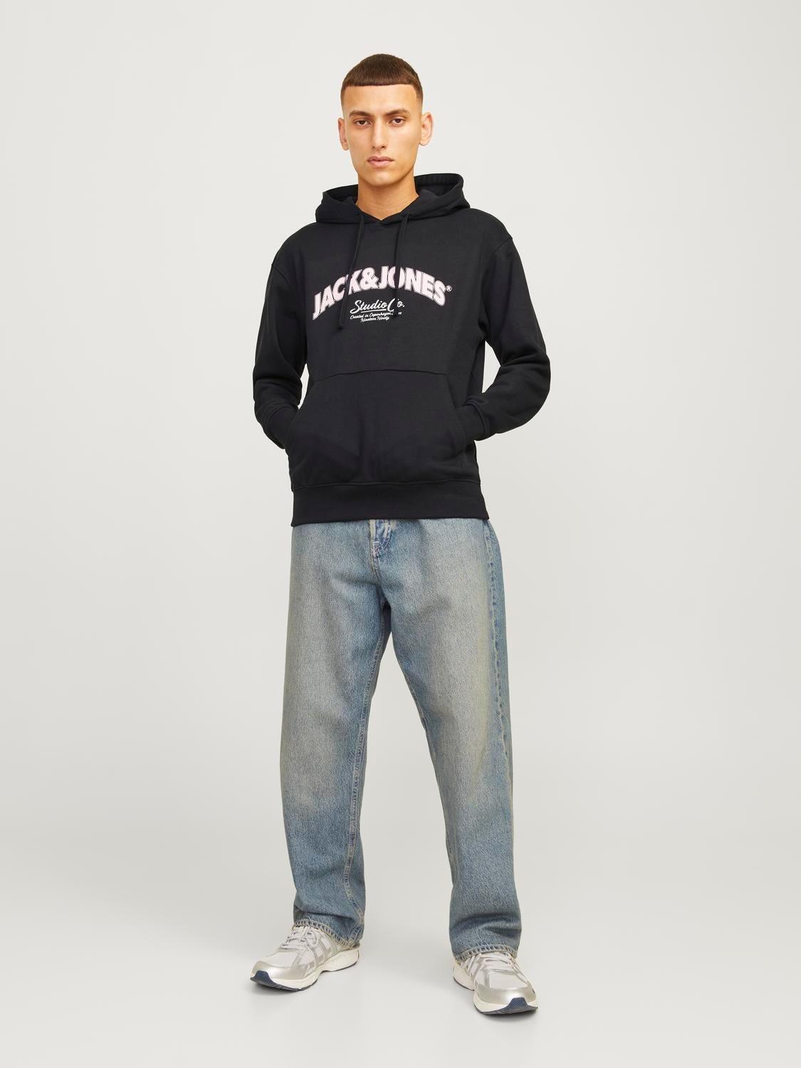 JORBRONX ARCH BIG SWEAT HOOD LN Black