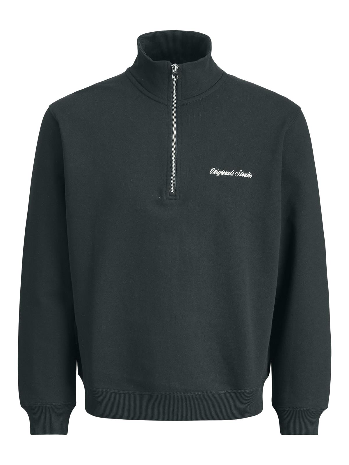 JORNORREBRO EMB SWEAT HIGH NECK NOOS Forest River