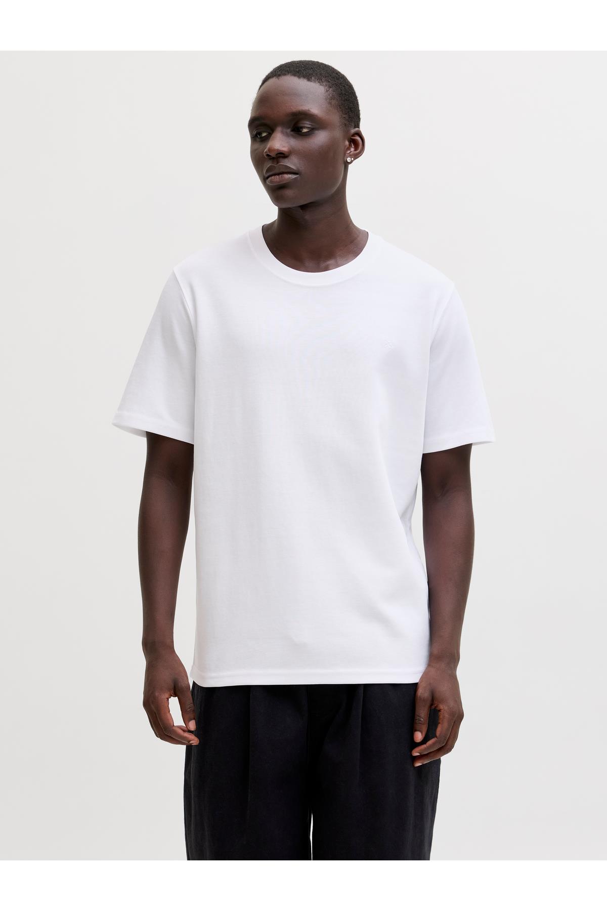 JPRBLAETHAN SS LOGO TEE SN Bright White