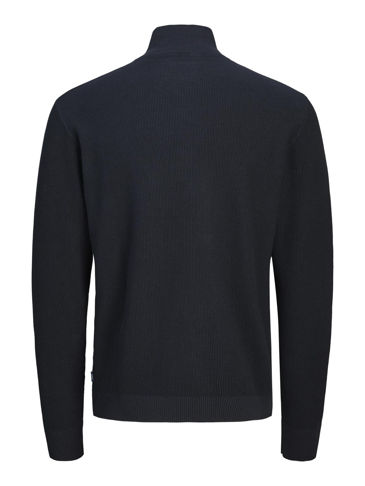 JPRBLUREX KNIT HALF ZIP LN Seaborne