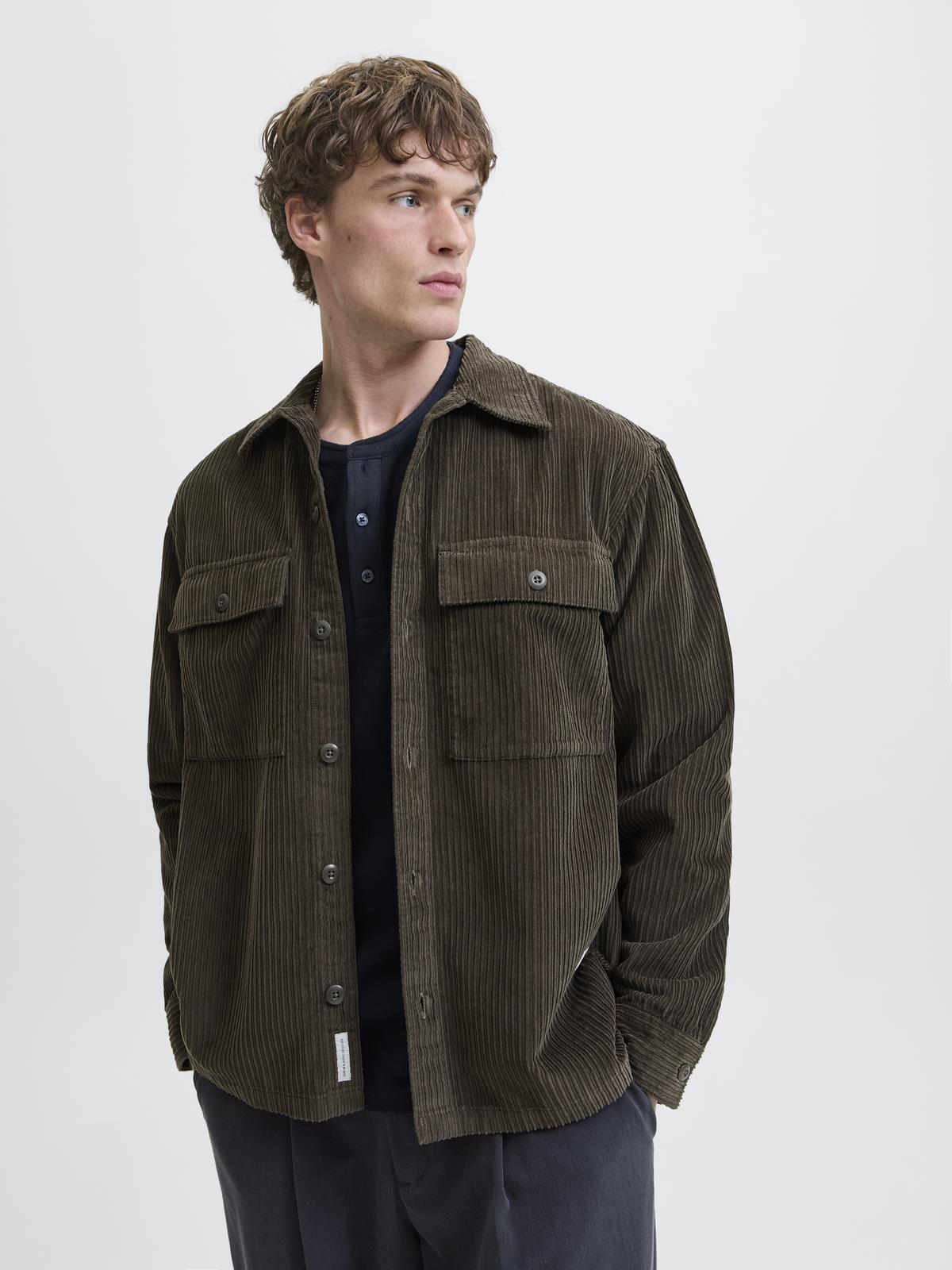 JPRBLUWILL CORDUROY L/S OVERSHIRT SN Olive