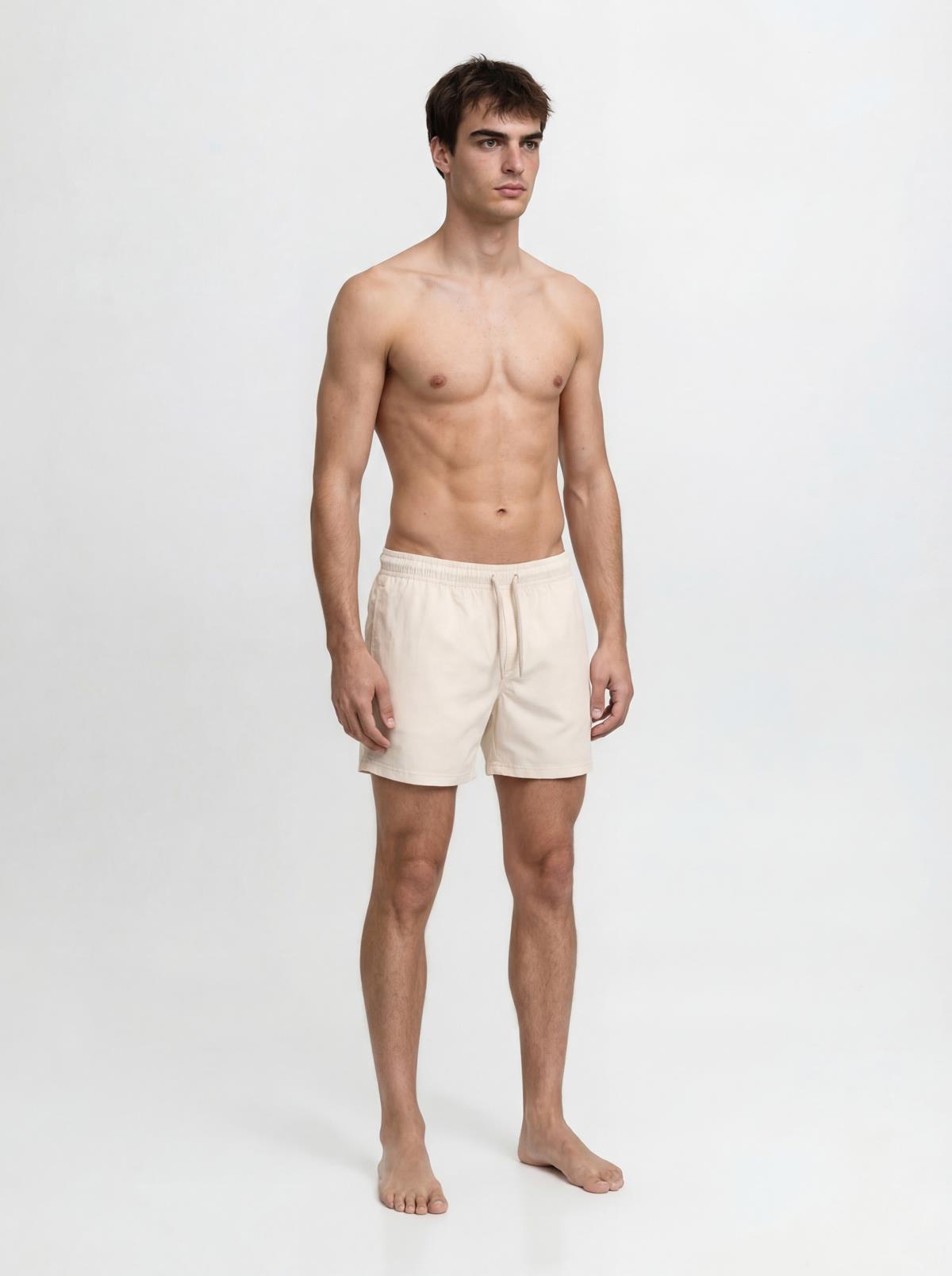 JPSTMAUI TROPIC SOLID SWIM SHORTS REG SN Moonbeam