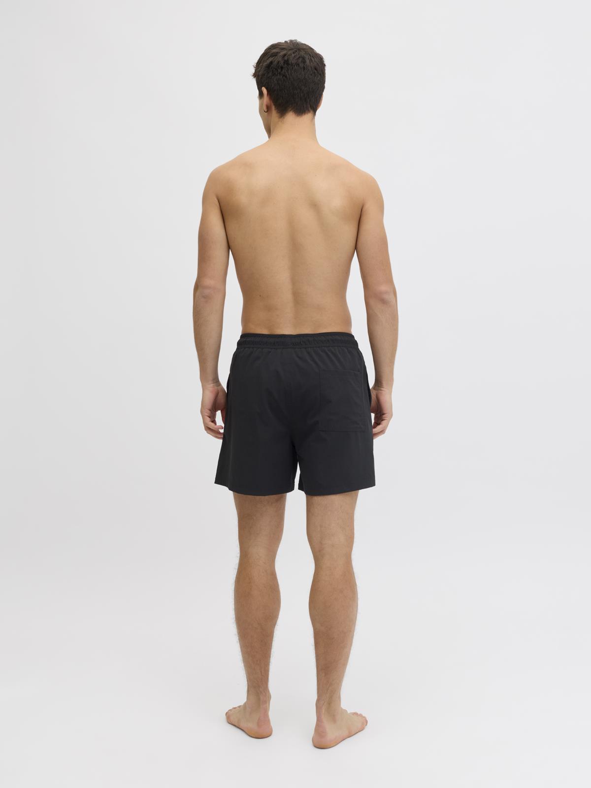 JPSTMAUI TROPIC SOLID SWIM SHORTS REG SN Black