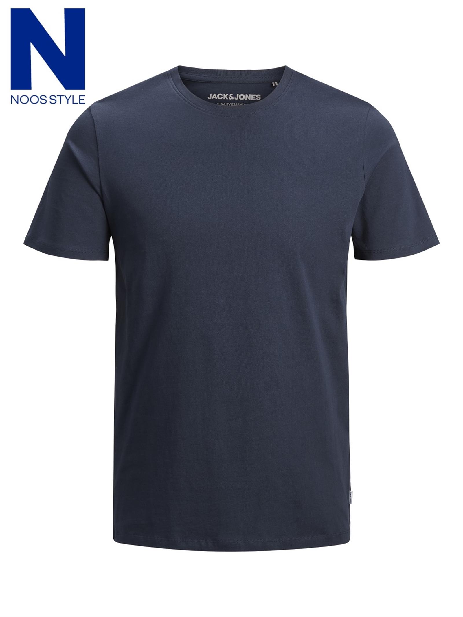JJEORGANIC BASIC TEE SS O-NECK NOOS Navy