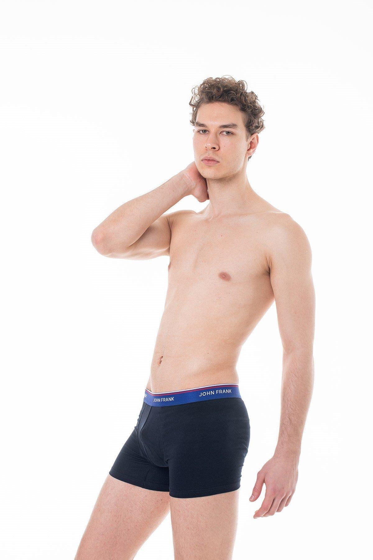 JOHN FRANK ÜÇLÜ BASIC BRIGHT BOXER White