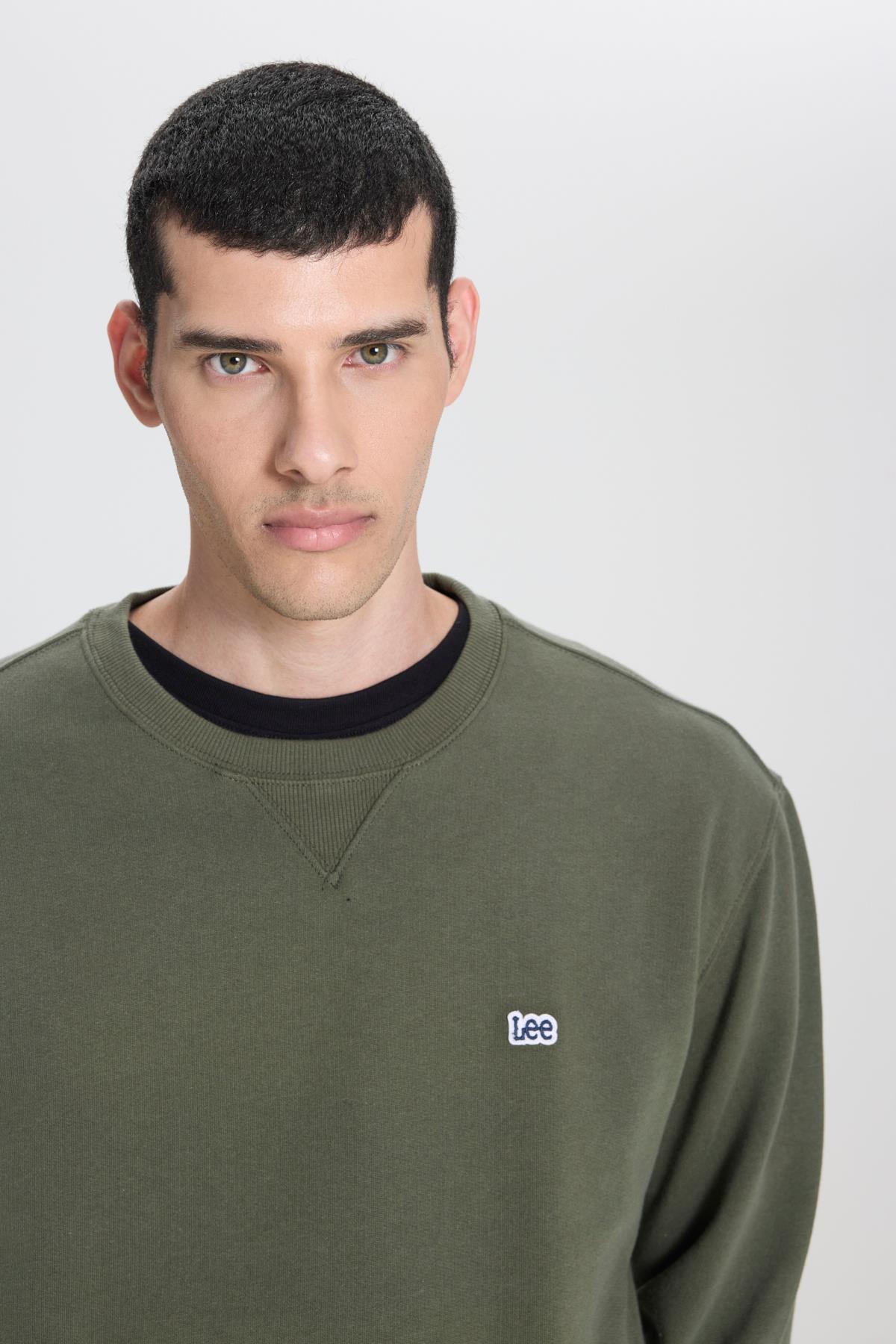 Bisiklet Yaka Sweatshirt Olive Grove