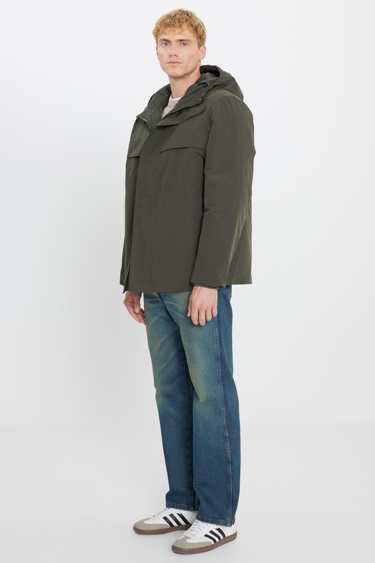 Erkek İnce Şişme Mont Khaki