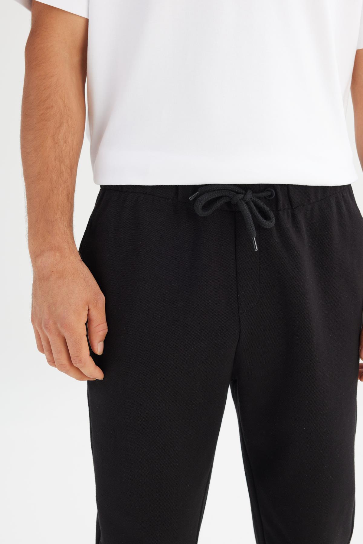 Erkek Pike İnterlock Sweatpant Siyah