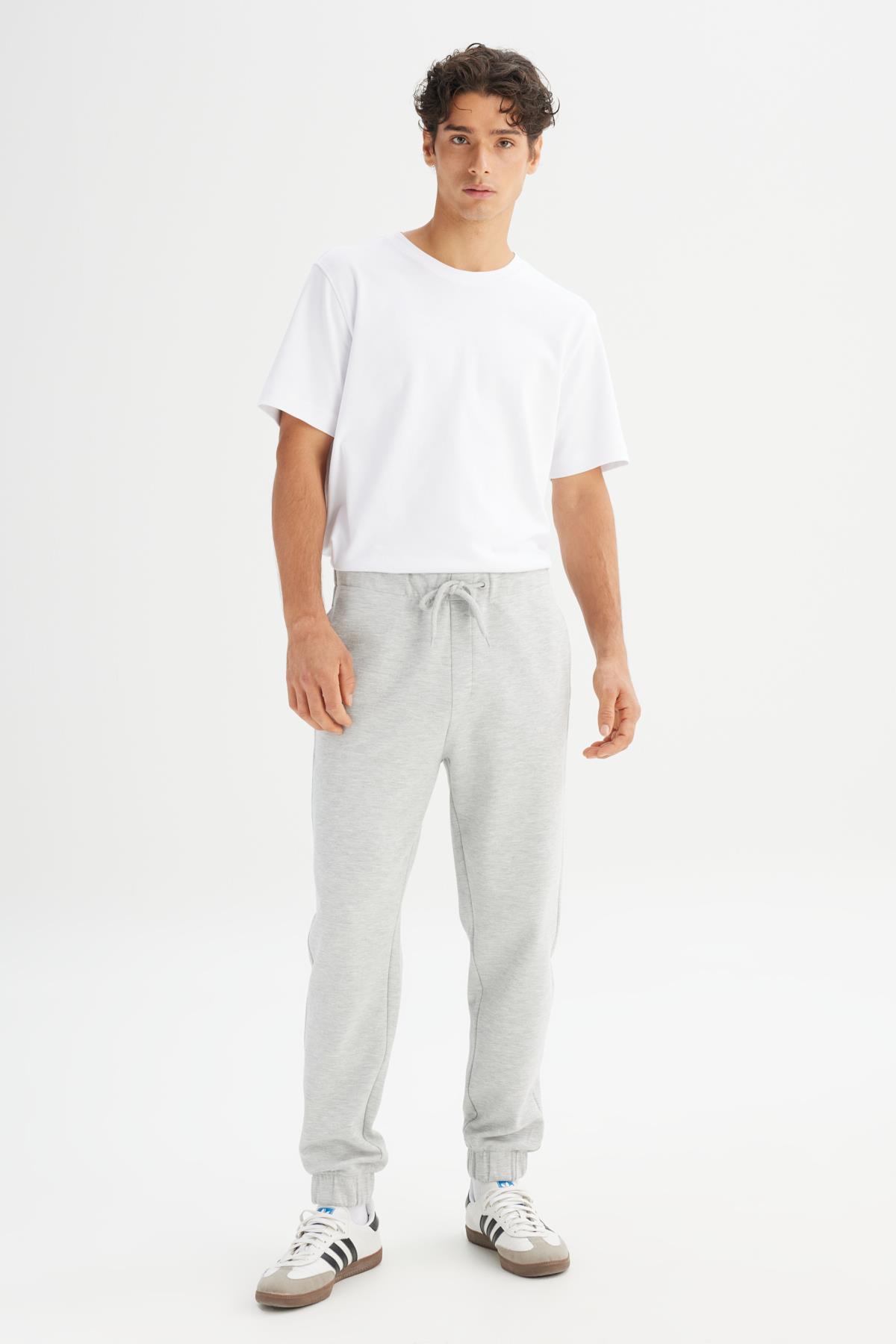 Erkek Pike İnterlock Sweatpant GrayMelange