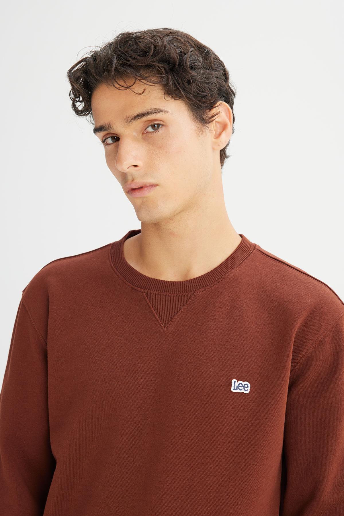 Erkek Small Logo Sweatshirt LuxBrown