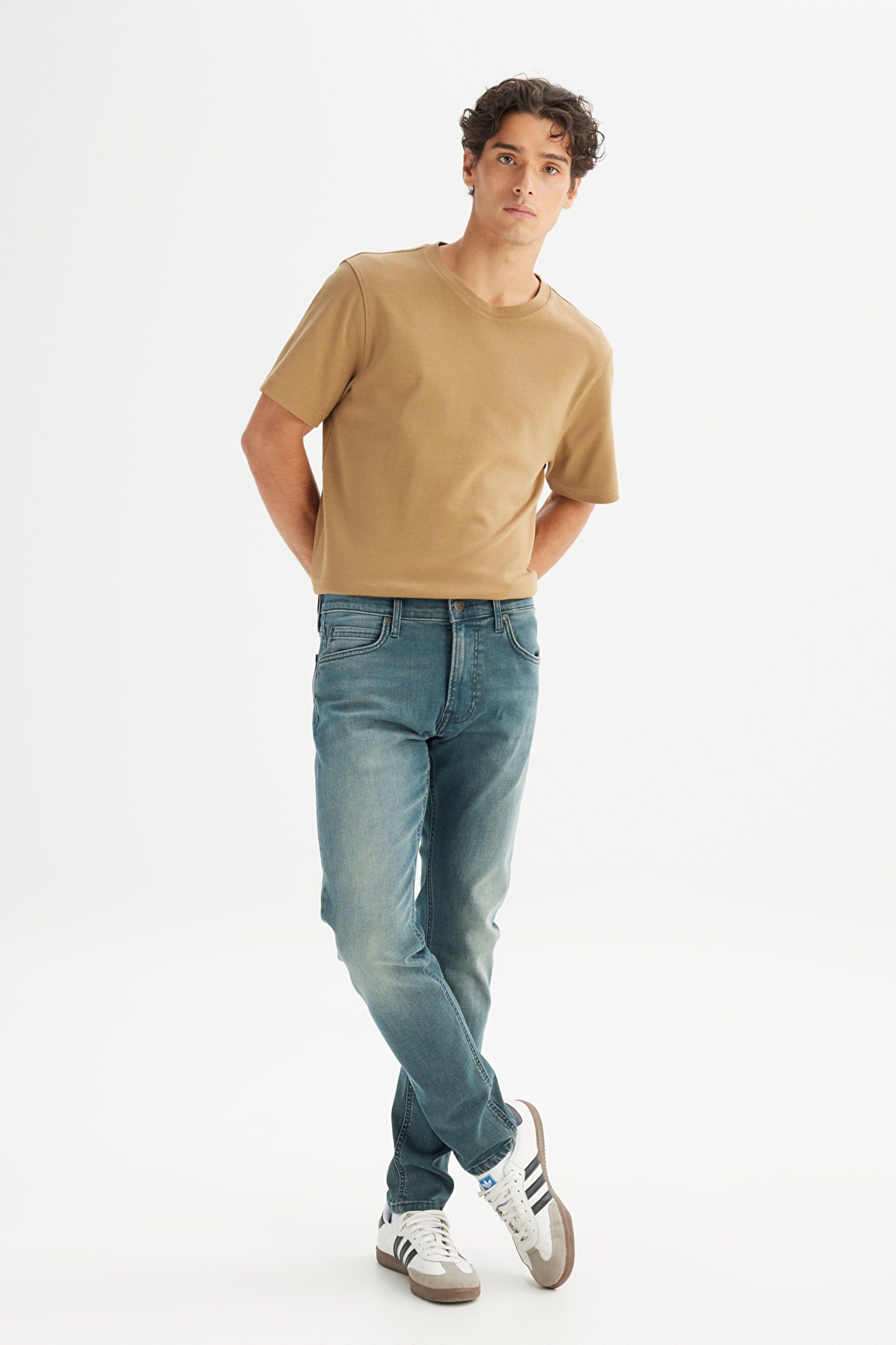 Luke Denim Pantolon Stone