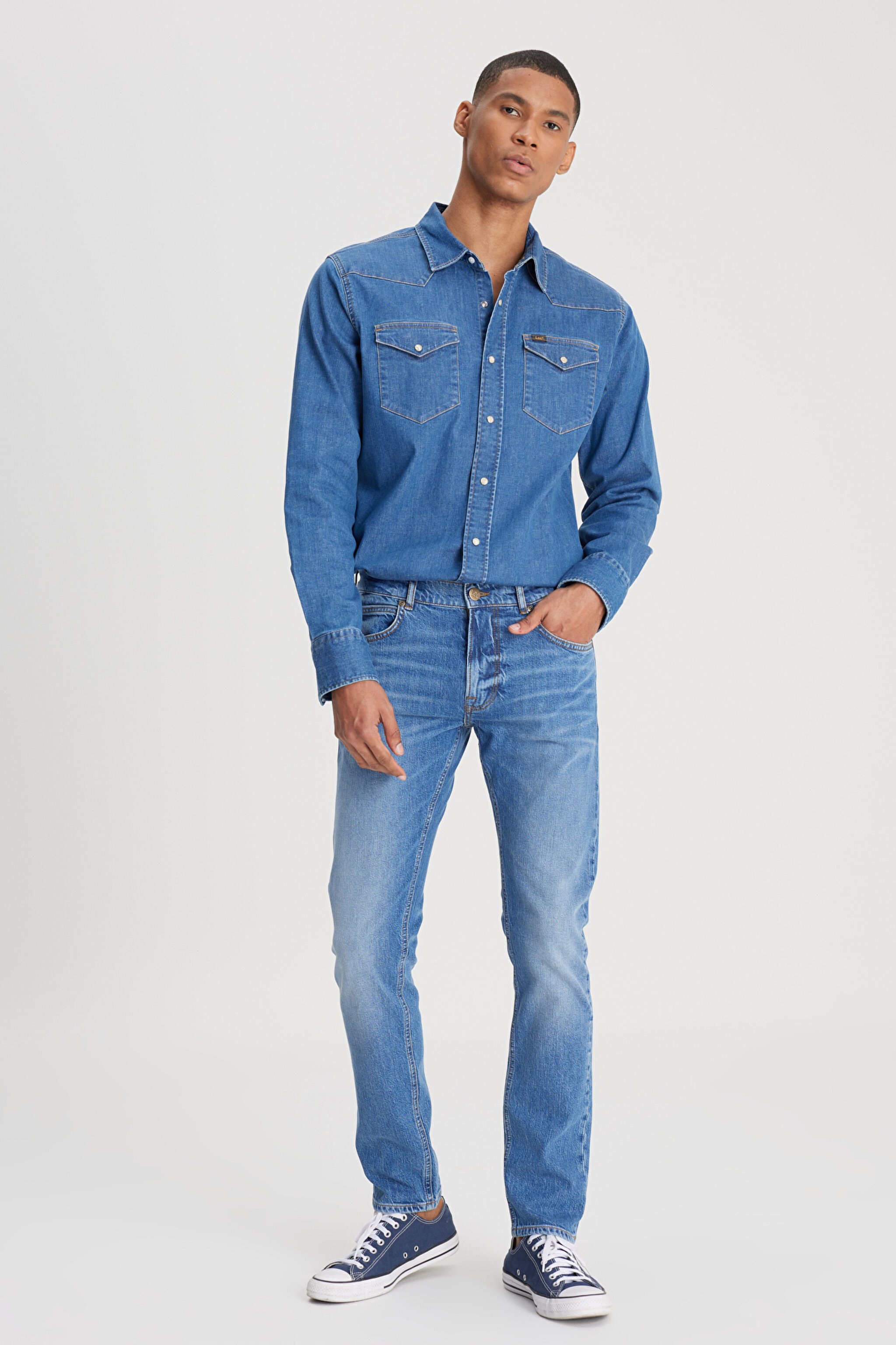 Luke Jean Pantolon Indigo Vintage