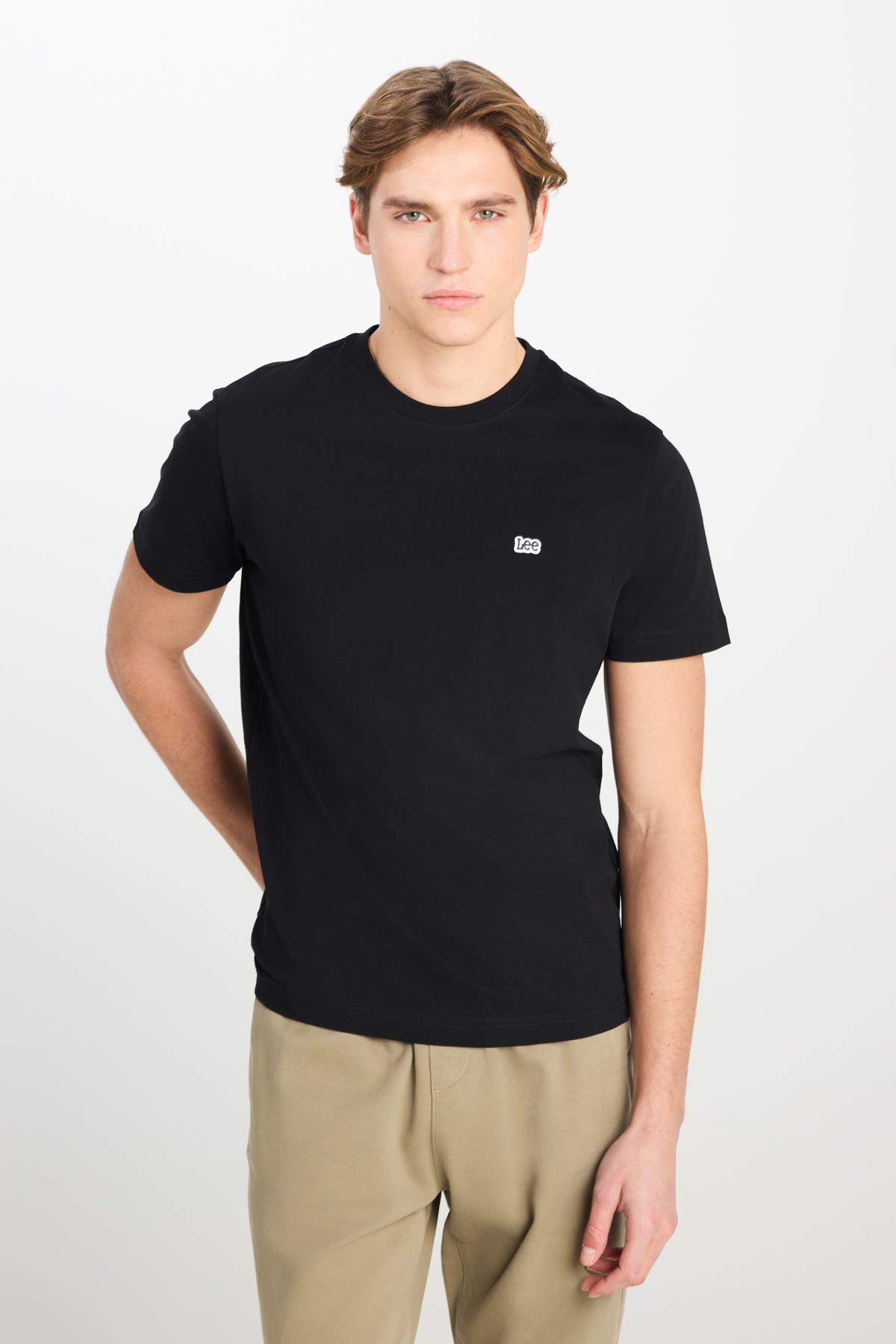 Bisiklet Yaka T-shirt Black