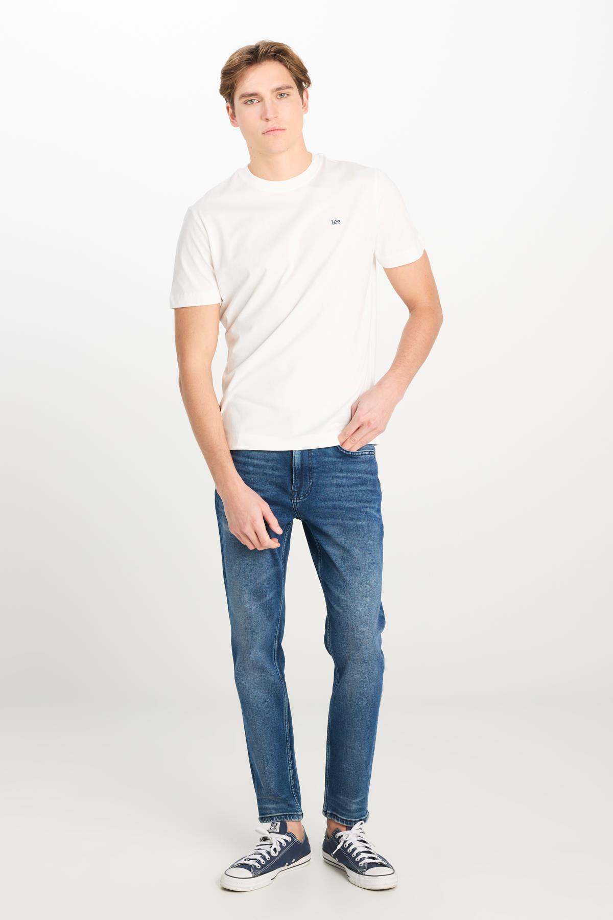 Bisiklet Yaka T-shirt White