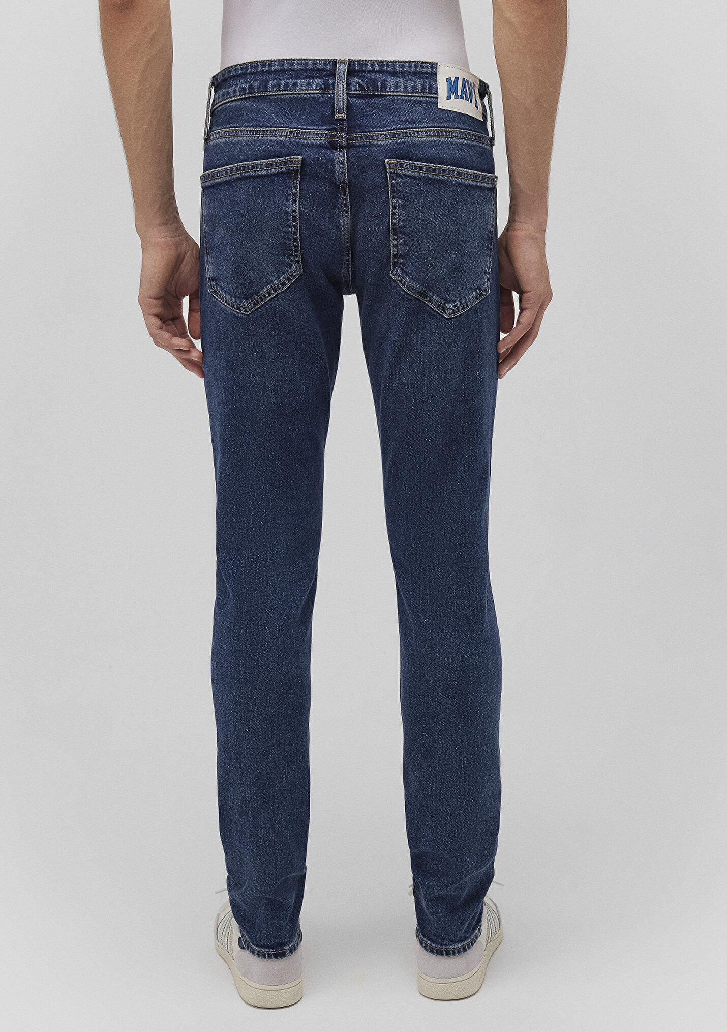 LEO Dark Vintage College Mavi