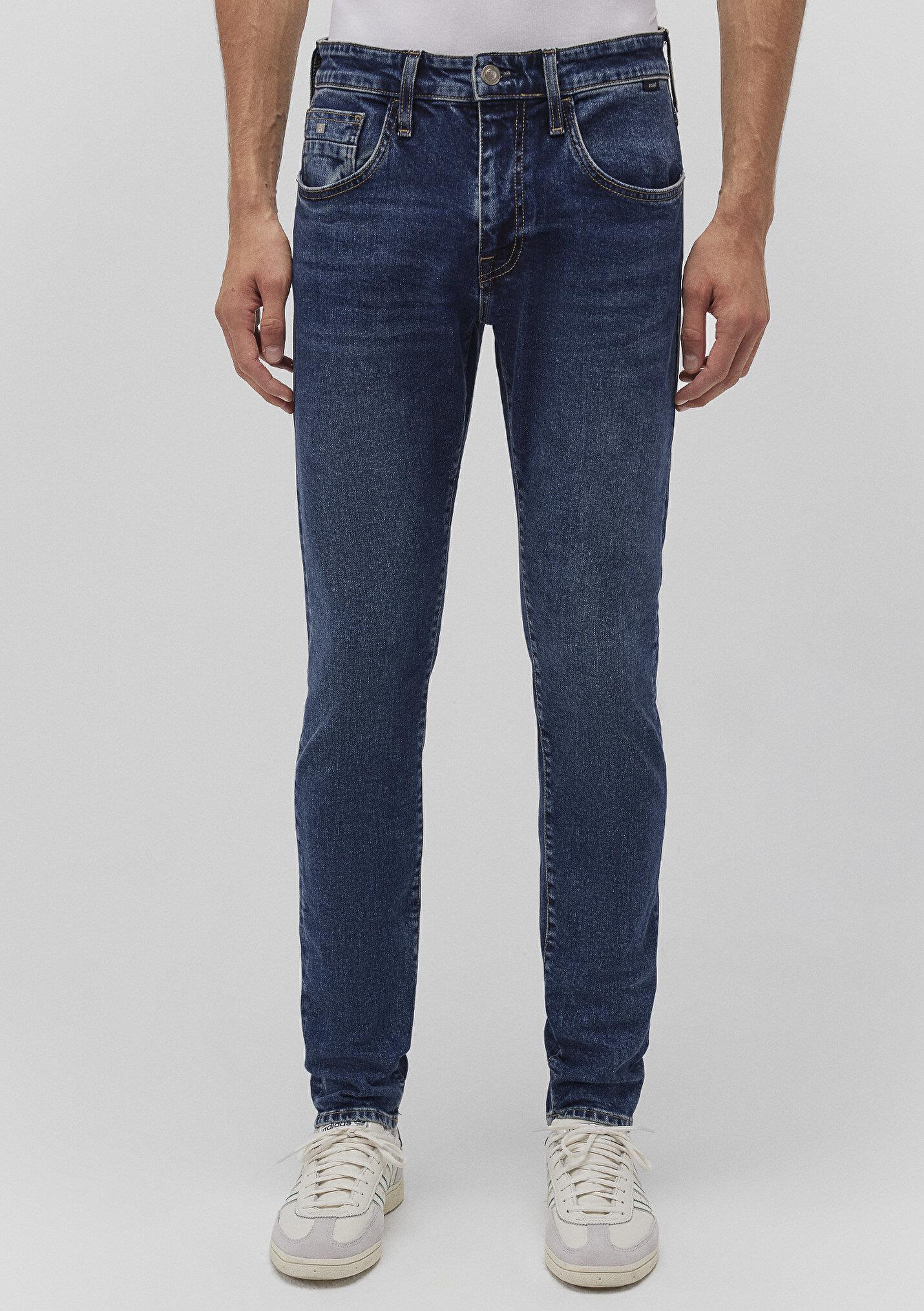 LEO Dark Vintage College Mavi