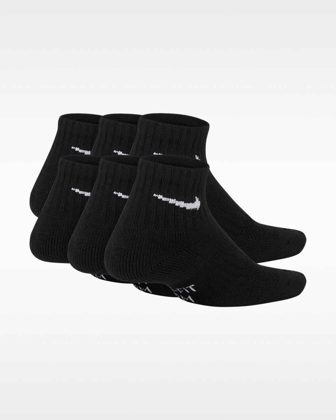 Nike Everyday Cushioned Ankle Socks 6lı Paket Siyah