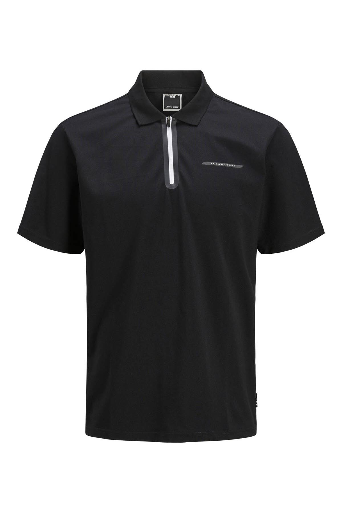 JCOFUSION PIQUE POLO SS SN Black