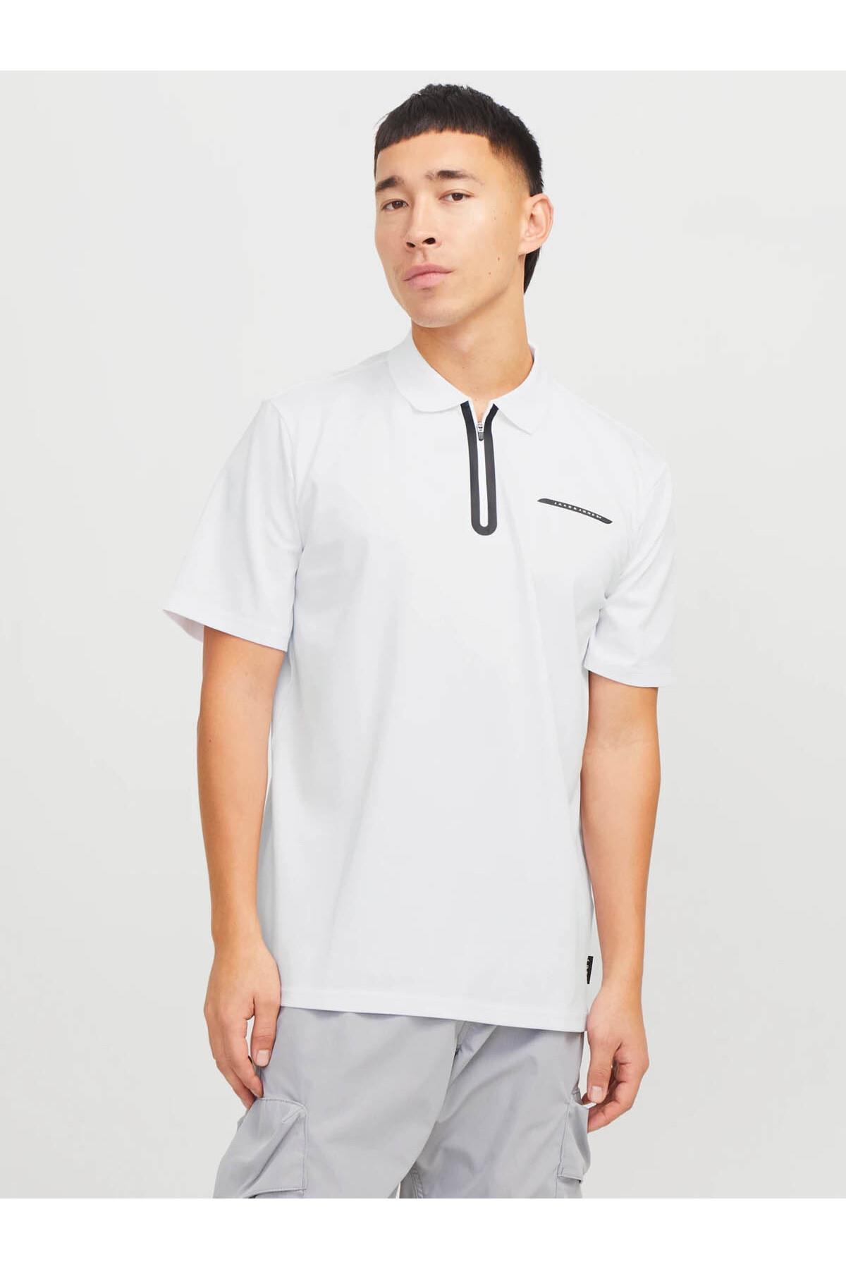 JCOFUSION PIQUE POLO SS SN Bright White