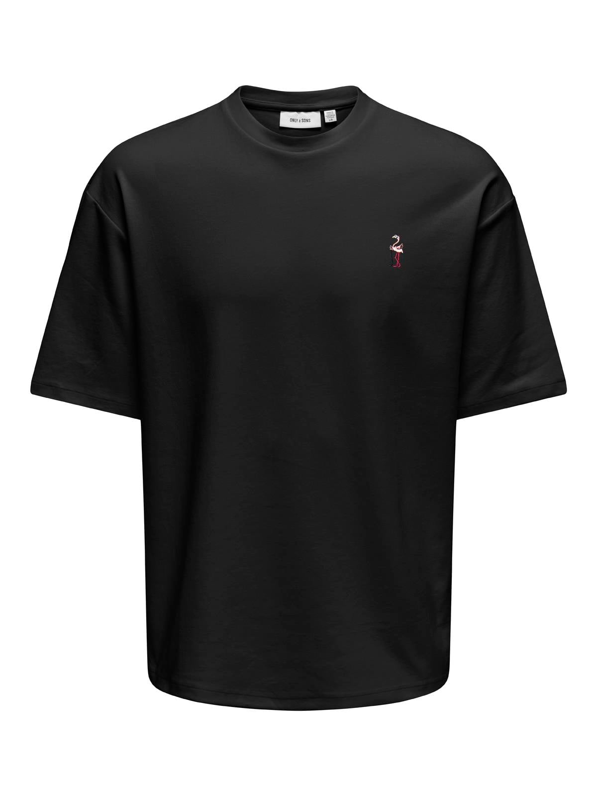 ONSCASPIAN AIRFLEX SS REG EMB TEE Black