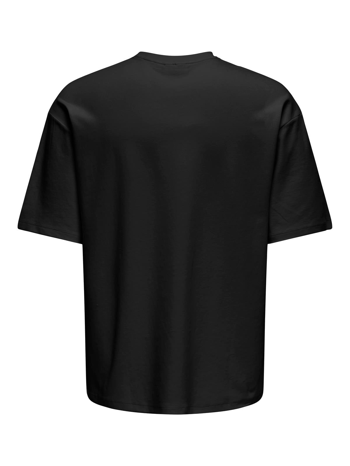 ONSCASPIAN AIRFLEX SS REG EMB TEE Black