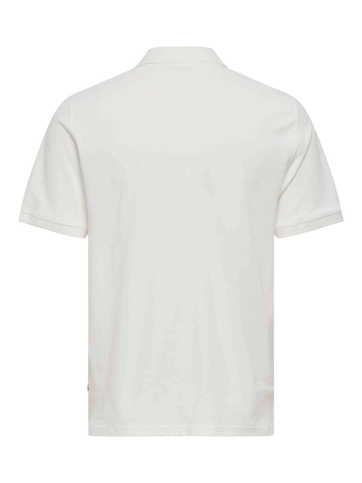 ONSDAWSON REG SS POLO SHIRT VD Cloud Dancer