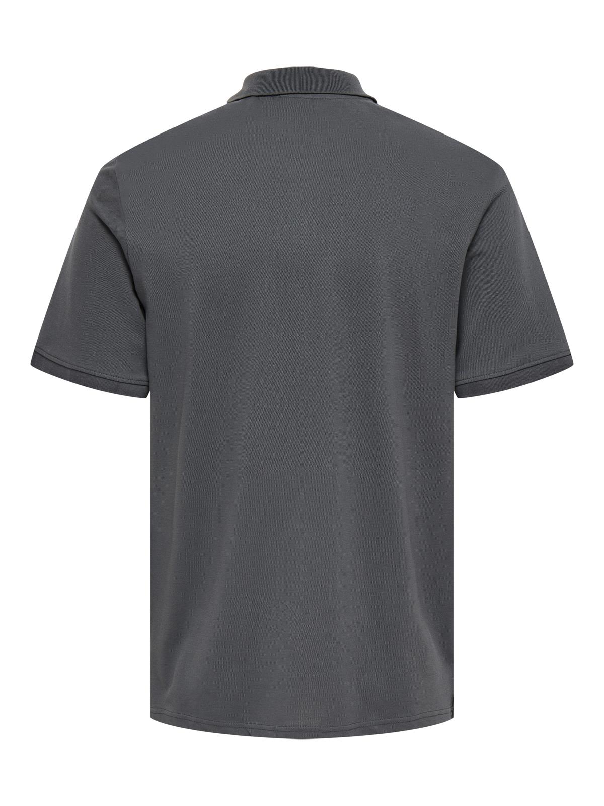 ONSDAWSON REG SS POLO SHIRT VD GREY