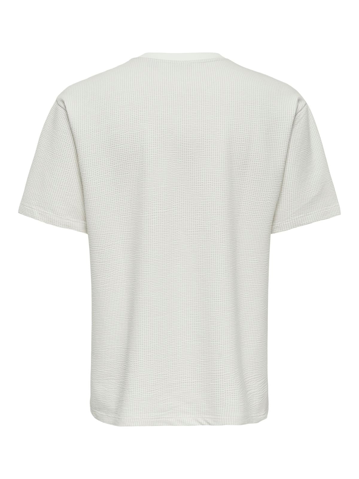 ONSKIAN LIFE RLX SS STRP TEE Egret