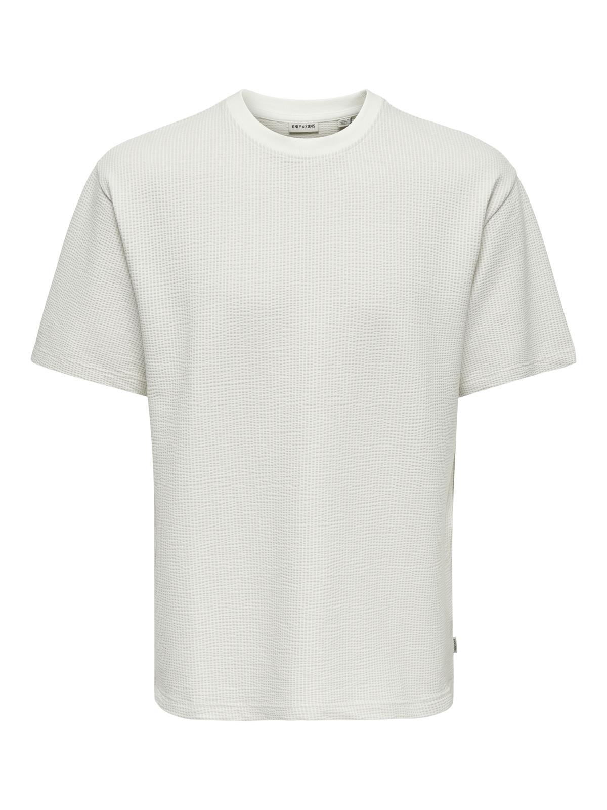 ONSKIAN LIFE RLX SS STRP TEE Egret