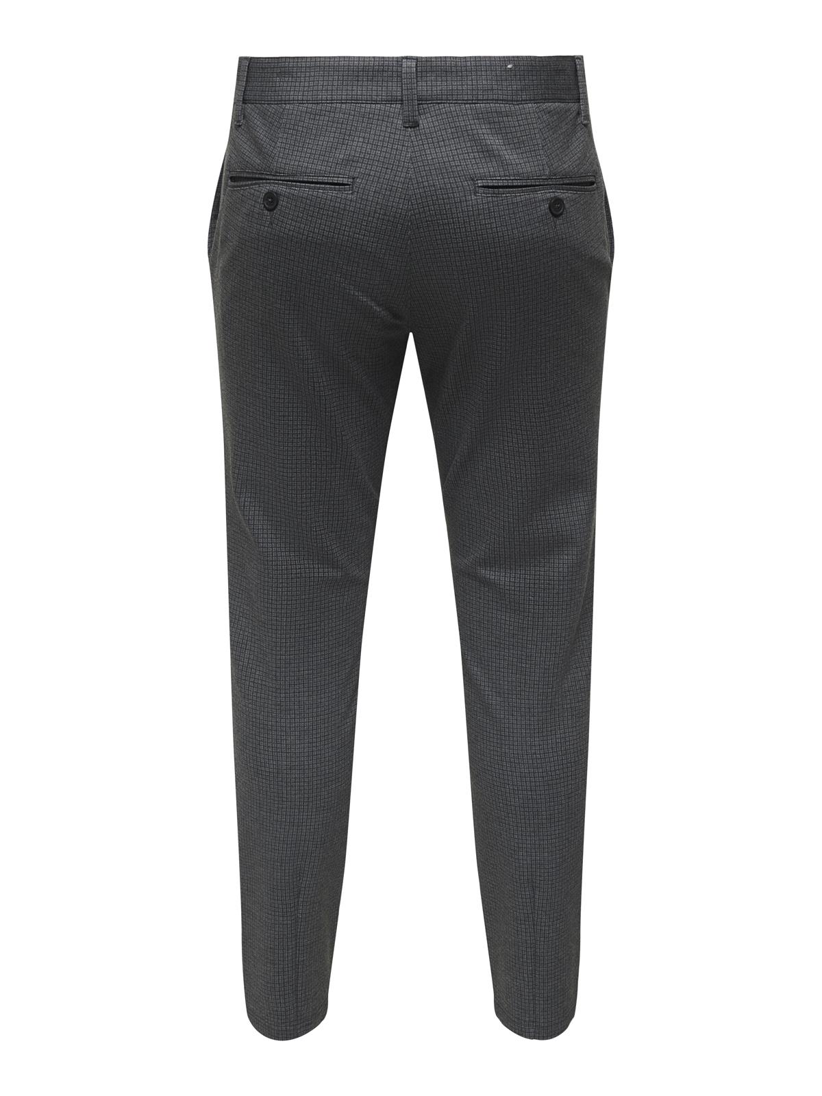ONSMARK SLIM CHECK 020960 PANT NOOS GREEN