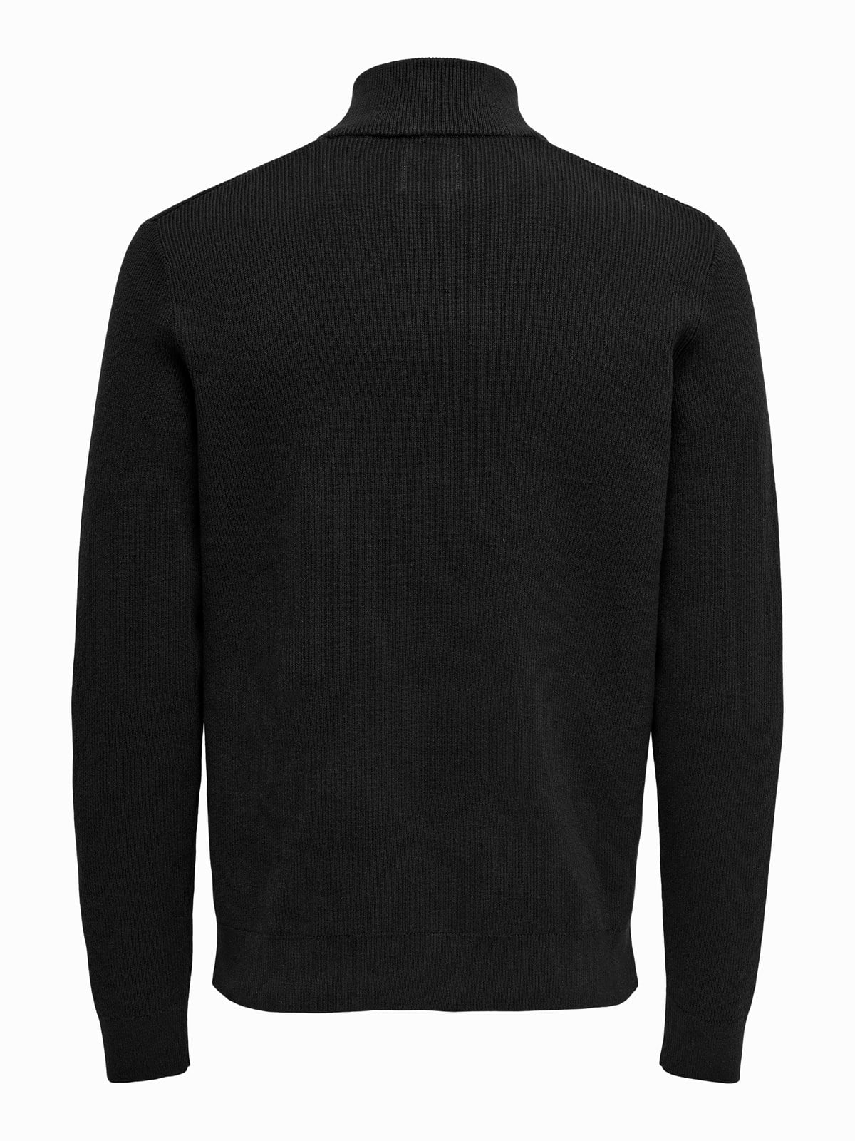 ONSPHIL REG 12 STRUC HALF ZIP KNIT NOOS Black