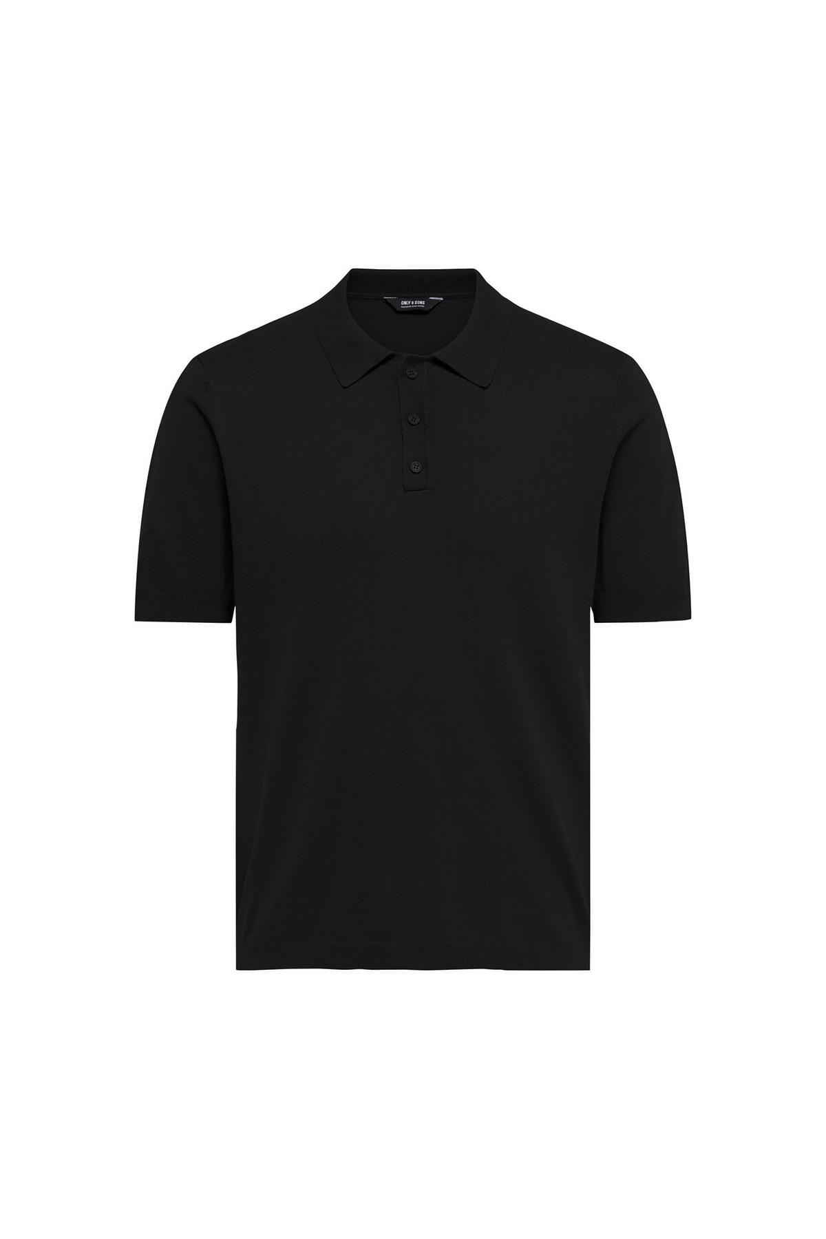 ONSWYLER REG 14 SS POLO KNIT NOOS Black