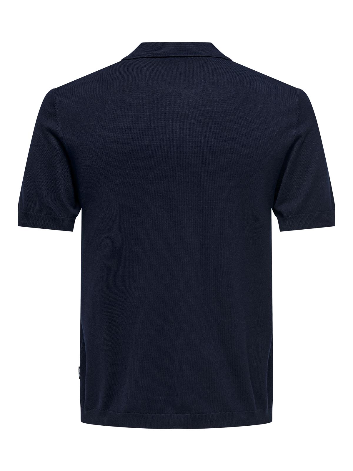 ONSWYLER REG 14 SS POLO KNIT NOOS DARK NAVY