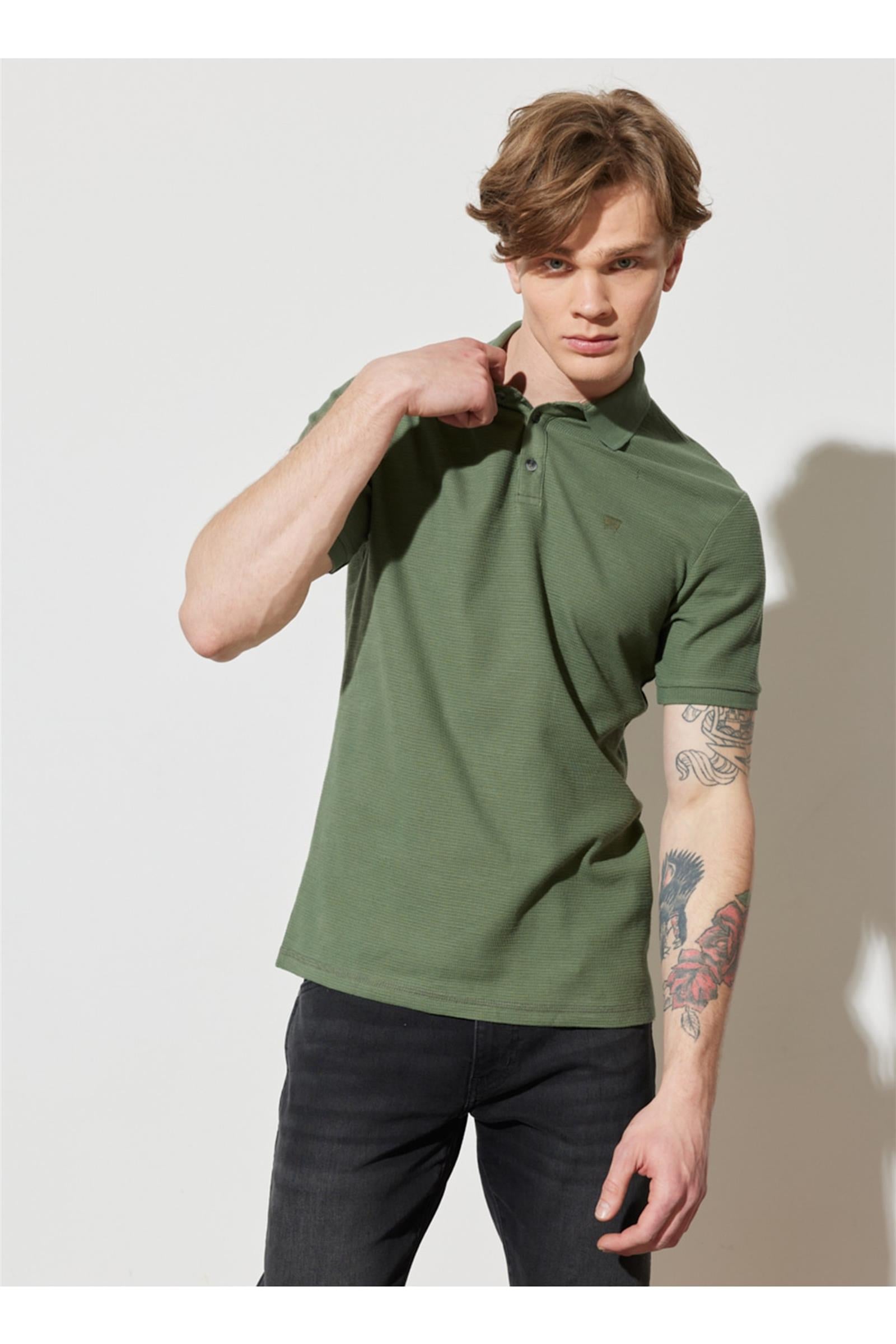 Polo Yaka T-shirt Khaki