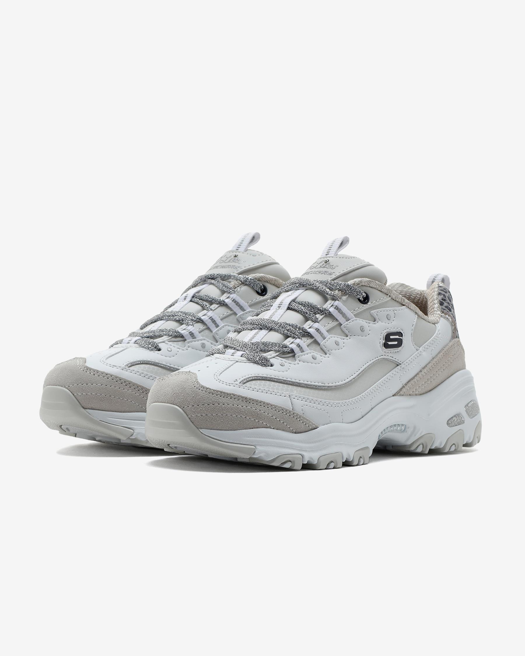 Skechers DLİTES - GOLDEN CHİC Beyaz/Gümüş