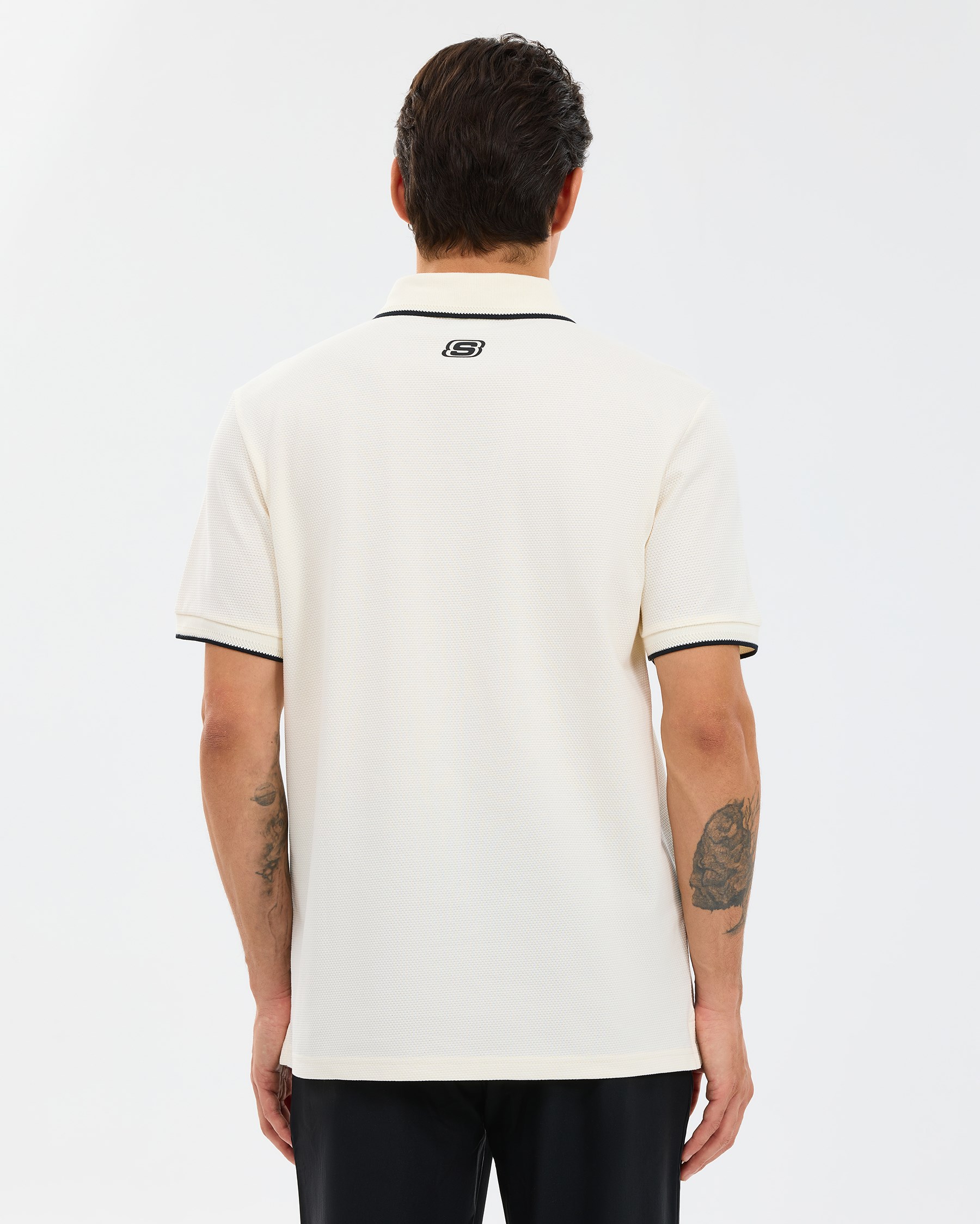 Skechers M Piping Detail polo Polo White