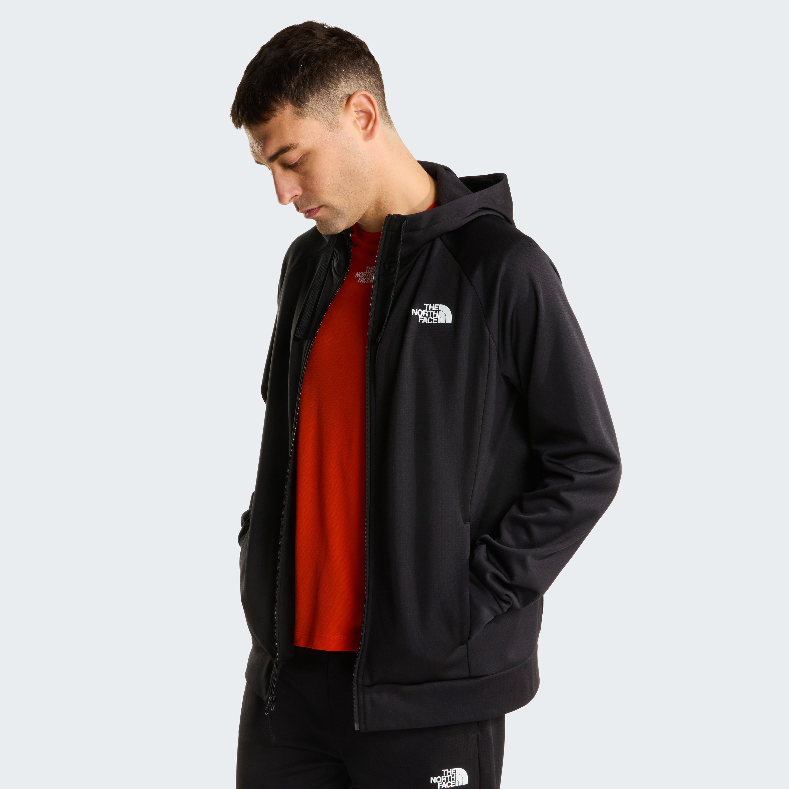 M REAXION 2.0 HOODED FULL ZIP JACKET Black