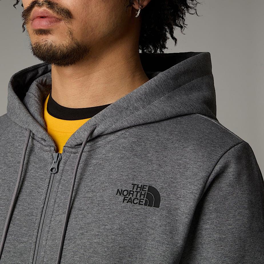 M SIMPLE DOME FULL ZIP HOODIE GREY