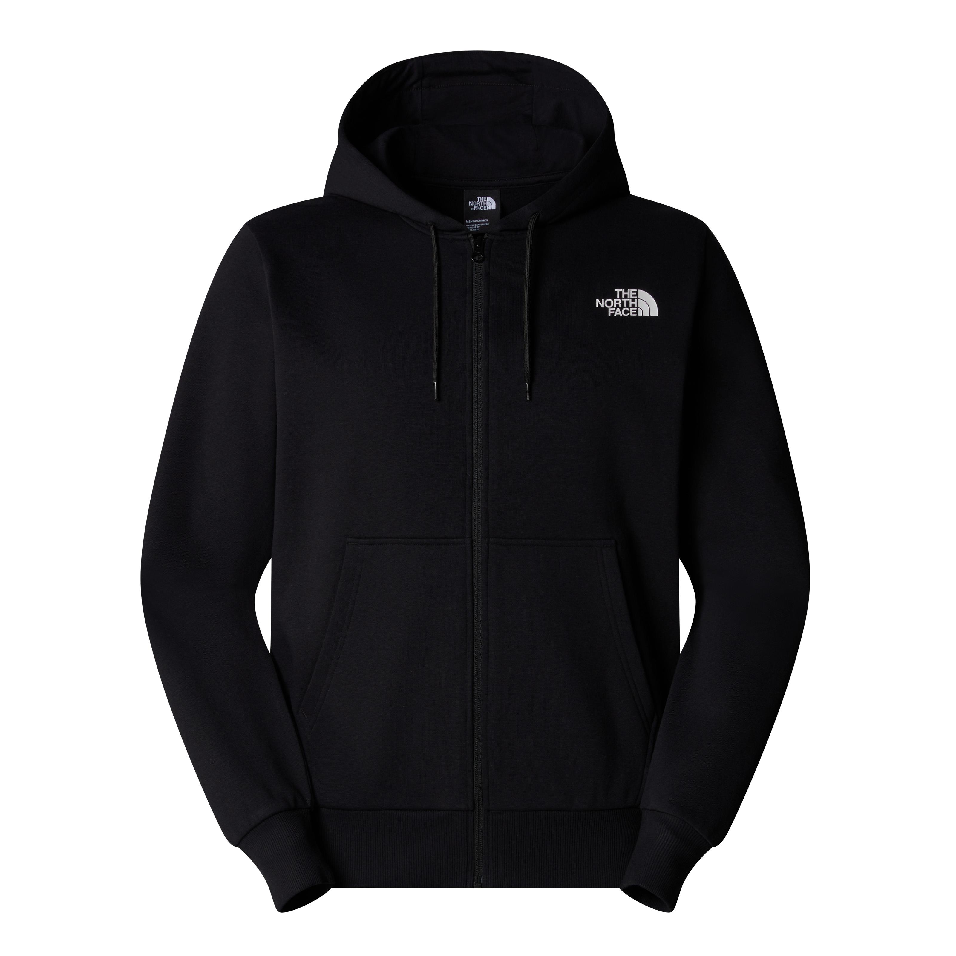 M SIMPLE DOME FULL ZIP HOODIE Black
