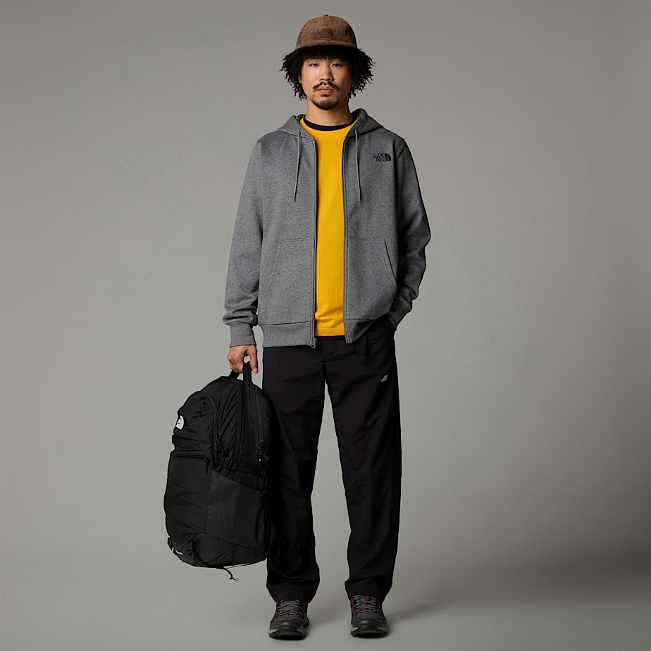 M SIMPLE DOME FULL ZIP HOODIE GREY