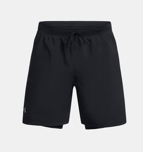 UA LAUNCH 7 2-IN-1 SHORTS Siyah