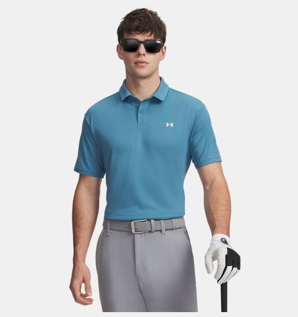 UA T2G Pique Polo Boundless Blue