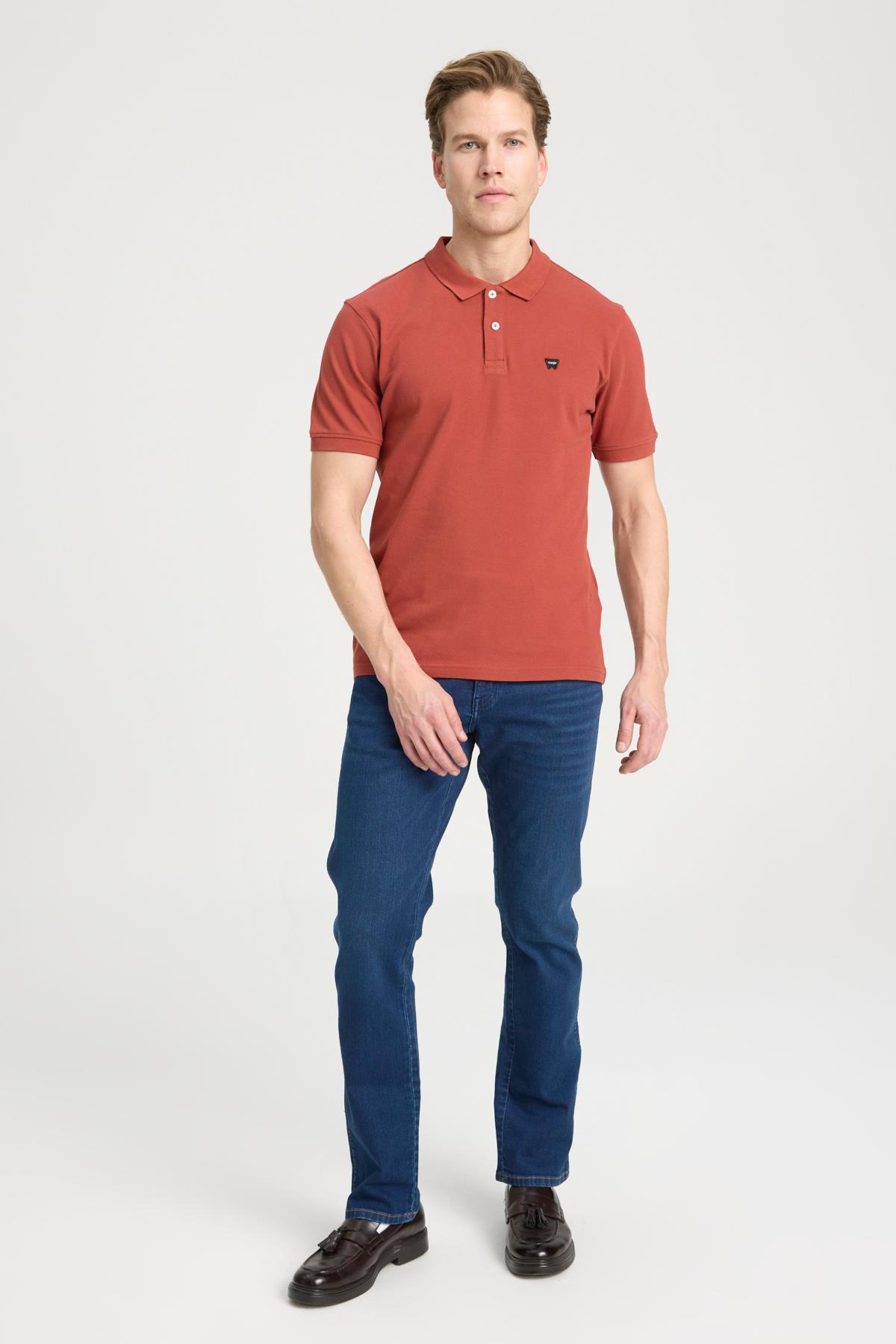 Erkek Regular Fit Polo T-shirt Yeşil