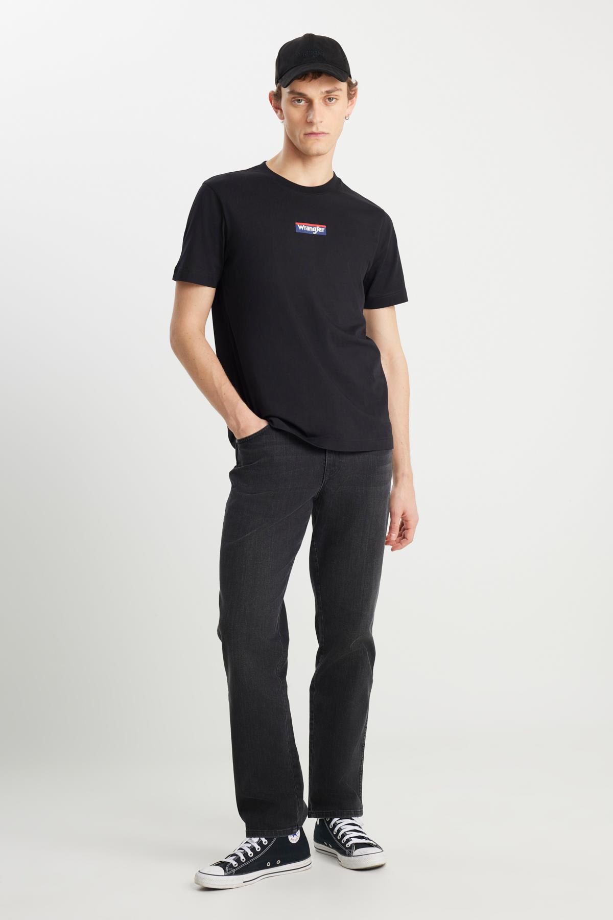 Regular Fit Small Logo T-shirt Siyah