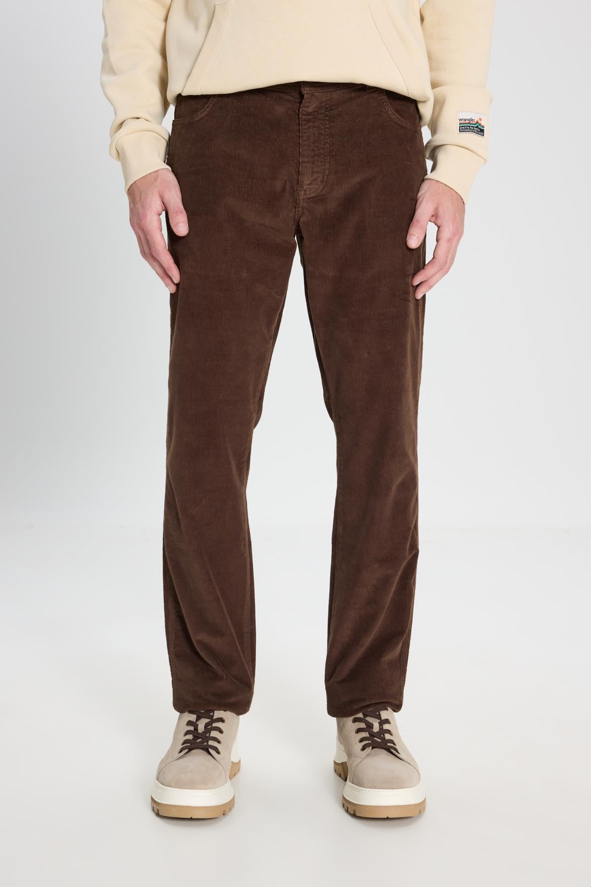 Texas Slim Kadife Pantolon Coffee Bean