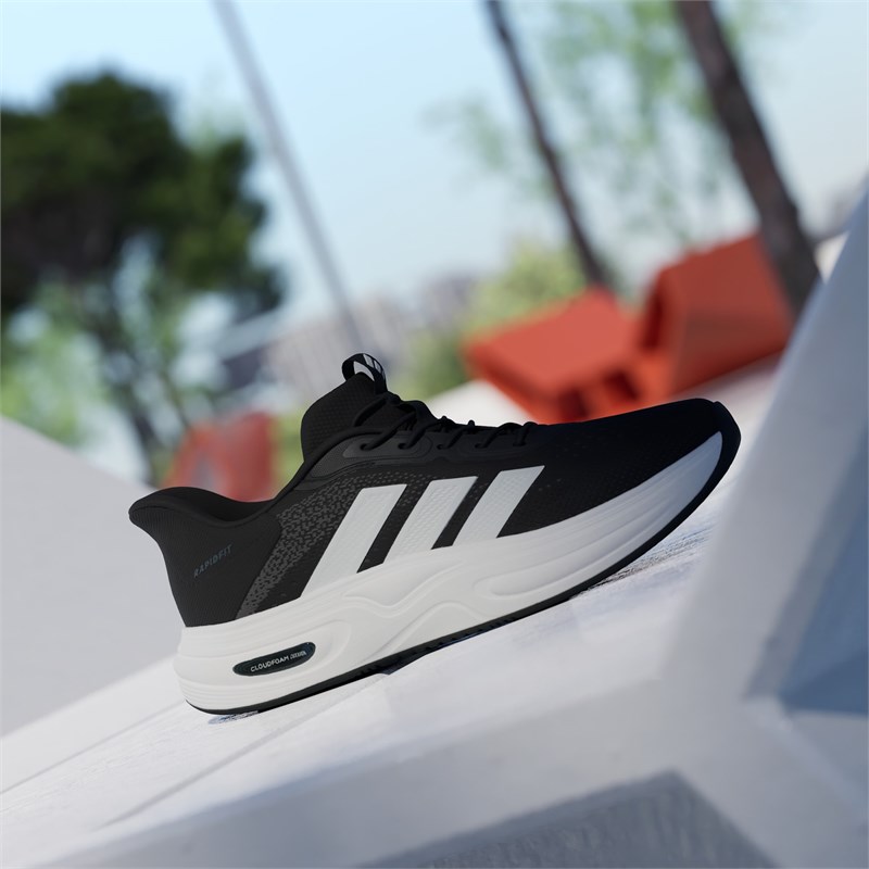 ADİDAS CLOUDFOAM CUXXION - RAPIDFIT CBLACK/CWHITE/GRESIX