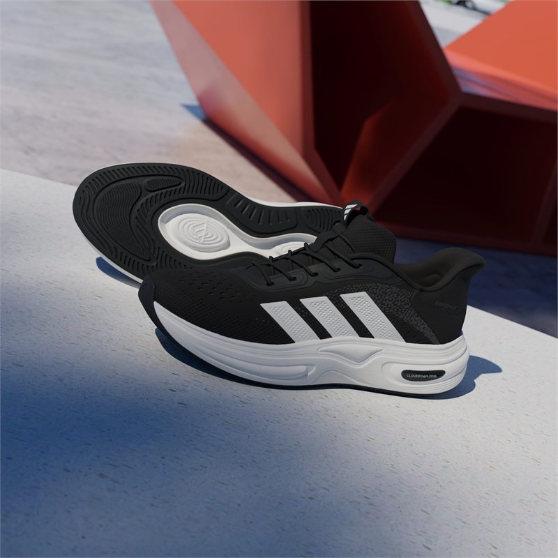 ADİDAS CLOUDFOAM CUXXION - RAPIDFIT CBLACK/CWHITE/GRESIX
