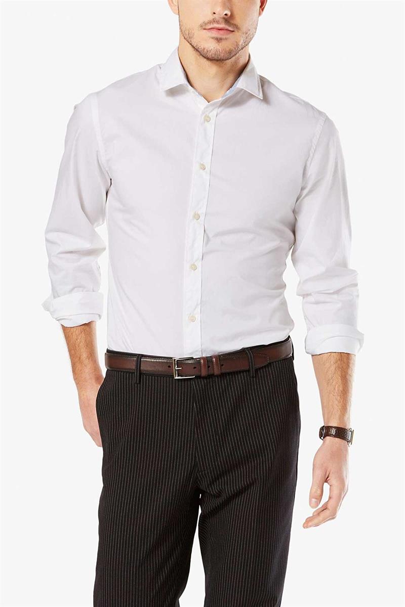 Refined Poplin Beyaz Gömlek Beige
